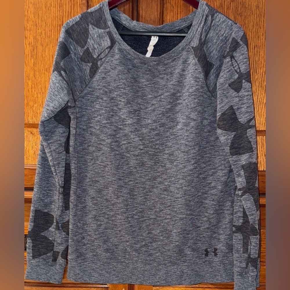 Under Armour Rival Fleece Crewneck Raglan Sweatshirt All Season Gear Fitted Camo